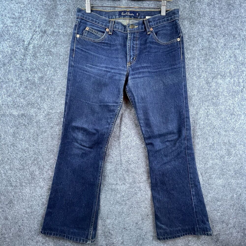 Earl Jean Jeans Womens 28 Kick Flare Cropped‎ Made in USA